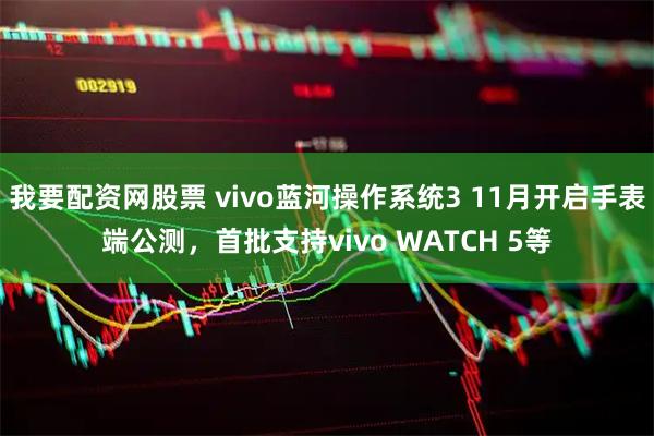 我要配资网股票 vivo蓝河操作系统3 11月开启手表端公测，首批支持vivo WATCH 5等